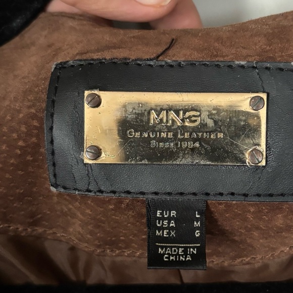 Mango 100% PIGSKIN leather jacket - brown - Picture 7 of 8